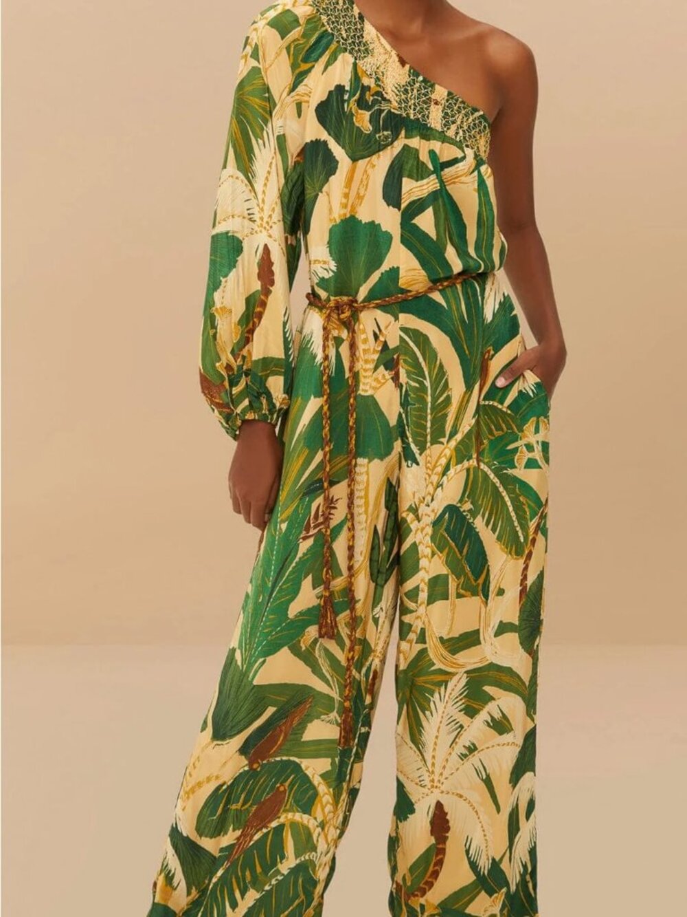 NWT Farm Rio Isla Tropical Jumpsuit - Picture 2 of 4
